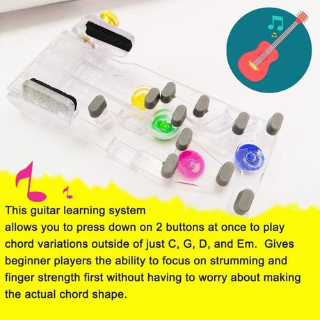 Classical Chord Learning Buddy, Chord Playing Assistant, Guitar Scale Fretboard Notes Sticker for Bonus, Best Study and Learning System for Guitar Lover Beginner - Chord Accessories