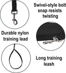 Dog Leash - 20 Meter - Training Leash - Tow Leash - Tracking Leash - Types of Dog Leashes - 2cm - Black - for Training, Walking and Recall - for Puppies, Small and Medium Dogs - Polypropylene
