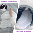Bath Pillow - Spa Bath Pillow - Neck Pillow - Bath Pillow for the Bath - Headrest - Spa Pillow - White - with Anti-Slip Suction Cups - 42x44cm - for the Bath and Jacuzzi - Bath Accessories