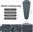 Sleeping Bag - Summer Sleeping Bag - Sleeping Bag - Thin Sleeping Bag - Travel Sheet - Inner Sleeping Bag - Lightweight - 1 Person - for Travel, Hotels & Hostels, Camping - Gray - 80*200cm - Polyester