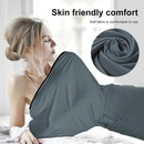 Sleeping Bag - Summer Sleeping Bag - Sleeping Bag - Thin Sleeping Bag - Travel Sheet - Inner Sleeping Bag - Lightweight - 1 Person - for Travel, Hotels & Hostels, Camping - Gray - 80*200cm - Polyester
