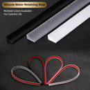 Shower thresholds - 2 meters - Anti-water strip - Foldable shower water dam - dry and wet separation - black - Sanitary Water Stopper - TPE - shower threshold water stop barrier and retention system and keeps water within the threshold