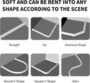 Shower thresholds - 2 meters - Anti-water strip - Foldable shower water dam - dry and wet separation - black - Sanitary Water Stopper - TPE - shower threshold water stop barrier and retention system and keeps water within the threshold