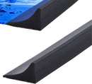 Shower thresholds - 2 meters - Anti-water strip - Foldable shower water dam - dry and wet separation - black - Sanitary Water Stopper - TPE - shower threshold water stop barrier and retention system and keeps water within the threshold