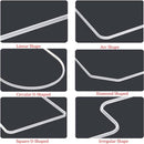 Shower Water Stopper - 1 m - T-type Shower Strip - Water Stopper - Self-Adhesive Sealant Edge - Sanitary Water Stopper - for kitchen and bathroom, shower screen, shower threshold, bathtub water dam, countertop edge trim