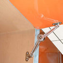 Flap hinge - 2 pieces - Stop hinge - Furniture hinge - Cabinet hinge - Overlay hinge - Flap supports - Lid support hinge - Zinc alloy - Silver - Nickel plated - With screws and Allen key - for kitchen, cabinet lift door