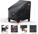 Waterproof Chair Cover - Set of 2 - Garden Chair Cover - Protective Cover for Garden Furniture - Garden Furniture Cover - Garden Chair Cover - 96 x 79 x 74 cm - For Outdoor Use in the Garden, Balcony or Terrace - Black - 210D Oxford Cloth - Waterproof - D