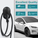 Charging cable mounting bracket for car - universal cable holder for EV - black