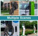 Charging cable mounting bracket for car - universal cable holder for EV - black