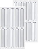 Silicone Bumper Caps - Pack of 20 - Self-Adhesive Buffers - Door Stoppers - Door Buffer - Transparent Bumper Caps - Shock Absorbers - Wall Protection - For Furniture, Doors, Drawers & Glass Tables - 63*10*2 mm