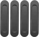 4 pieces - Sliding door handle - Sliding door handle - black - 149*35*6 mm - Furniture handle - Furniture handle - Door fitting - Furniture knob - Self-adhesive - metal