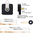 Quartz Clock Movement - Buy and Replace New Loose Clock Movement - High Torque - Long Hands Clock Movement - Gold and Black - Metal - Hour Hand Replacement Clock Movement - For Living Room Decoration, Art Decoration, Office, Bedroom