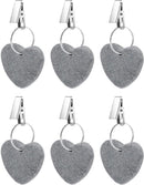Table Weights - 6 pieces - Heavy Tablecloth Weights - Marble - Tablecloth Weights - Gray