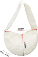 Pet Backpack - Backpack for Cat and Dogs - 40*11*26 cm - Shoulder Carrying Bag - Cat Carrier - Adjustable - For Small Dogs and Cats - For Pets from 5.5-6.5 kg - White - Canvas