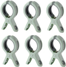 6 Pieces Beach Towel Clips - Plastic Quilt Clips - Clothes Pegs - Large Clothes Peg Towel Pegs - Windproof - Green - For daily laundry, beach towels, bath towels, bed linen and thick clothing