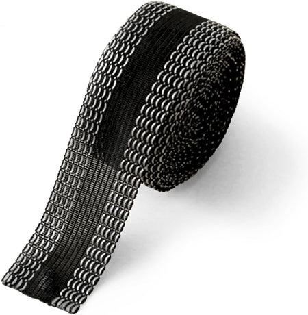 Iron-on tape - easily shorten trousers yourself - Black - hem tape - for shortening - Trouser shortening aid - Iron-on - 10 meters - 2.5 cm wide - Polyester