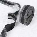 Iron-on tape - easily shorten trousers yourself - Black - hem tape - for shortening - Trouser shortening aid - Iron-on - 10 meters - 2.5 cm wide - Polyester