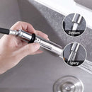 Faucet attachment - 2 functions - Faucet head - Washing dishes - Kitchen faucet - Water saving - Flexible faucet head - Extension rod - Faucet parts - Rotating faucet hose - Faucet nozzle - Sprayer - 1 piece
