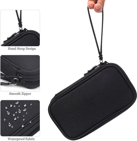 Bag Organizer - Electronics & Accessories Organizer Bag - Cable Organizer Bag - Storage Bag for Cables, Electronics and Accessories - Organizer - Black - 19.5*11*5.5cm - Polyester