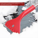Long Handle Ice Scraper - Car Snow Brush - Plastic - Car Snow Brush with Ice Shovel - Snow Plow - Window Scraper - Defrost Brush - Removable - Winter Accessory - 62cm - Red