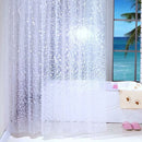 Shower curtains - 120x200cm - crystal stone pattern - PEVA - transparent shower curtain - with hooks - shower curtain - anti-mold - waterproof