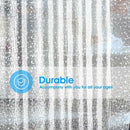 Shower curtains - 120x200cm - crystal stone pattern - PEVA - transparent shower curtain - with hooks - shower curtain - anti-mold - waterproof