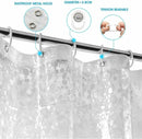 Shower curtains - 120x200cm - crystal stone pattern - PEVA - transparent shower curtain - with hooks - shower curtain - anti-mold - waterproof