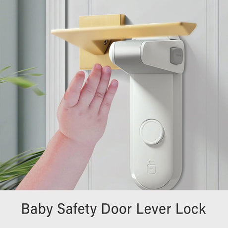 2 Pieces - Door lock - Door handle locks for childproof & pet-proof - Door handle locks for toddlers - Baby safety locks for toddlers