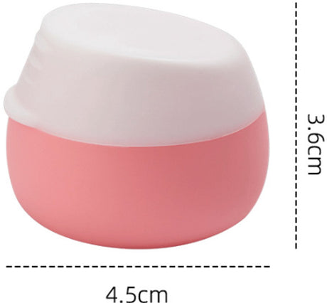Travel Cosmetic Jars with Lids - Travel Cosmetic Containers - Pack of 4 - 20ml - Leakproof - Empty Makeup - with Sealed Lids - for Travel, Home & Outdoor - Silicone