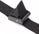 4 pieces - Tension straps - Lashing straps - Fastening straps - 25 MM * 1.5 meters long - Polyester fibers - Black - with buckle - adjustable - for vans, bicycles, trailers, luggage