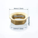 Extension Threaded Pipe - 2 Pieces - M32 x 150mm - Threaded Fasteners - Threaded Connecting Rod - Gold - Copper - For tap installation accessories
