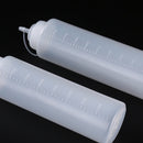 3 pieces - 360 ml - Squeeze bottle - dosing bottle - sauce bottles - Squeeze bottle for garnish, sauce or batter - sauce bottle - Garnish bottle - plastic - white - with spout cap - 6*6*20cm