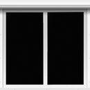 2 pieces Window Film - Blackout Window Film - Sun Protection - Anti-glare - Blackout Cloth - Black - Including Squeegee - Window Sticker - 45x100cm - Supplied with self-adhesive backing