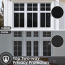 2 pieces Window Film - Blackout Window Film - Sun Protection - Anti-glare - Blackout Cloth - Black - Including Squeegee - Window Sticker - 45x100cm - Supplied with self-adhesive backing