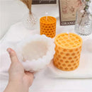 4 pieces - Candle mold - molds - candle mold - candle molds silicone - silicone molds - white - Cylindrical and Cube - different shapes - Hobby tools - for candle and plaster making