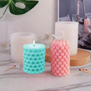 4 pieces - Candle mold - molds - candle mold - candle molds silicone - silicone molds - white - Cylindrical and Cube - different shapes - Hobby tools - for candle and plaster making