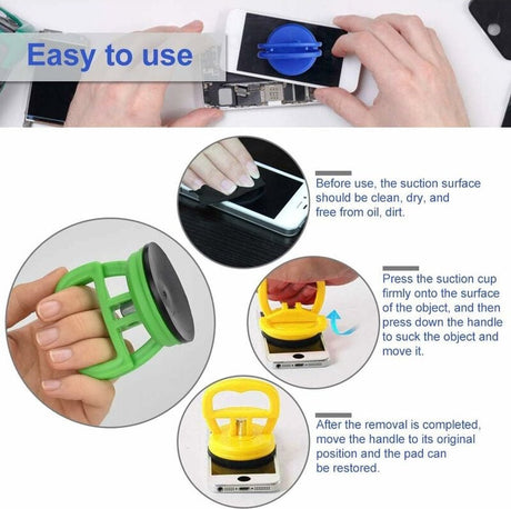 Suction lifter - 4 pieces - car dent repair - 3 kg suction power - universal