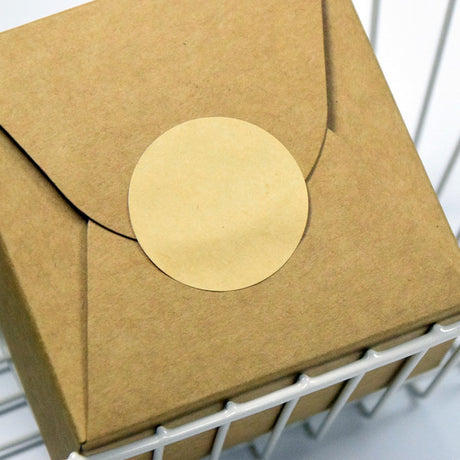 500 Pieces - Labels - Stickers - Round Stickers - Sealing Sticker - Sealing Seal - Food Labels - 5cm - Yellow - Self-Adhesive - Removable - Easy to Write on and Distinguish - For Containers, Boxes, Bags