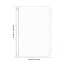 Folder - 18 Pieces - A5 Zip Bags - PVC - Waterproof - Folder Binders for 6-Ring Folders - Folder Binders - Zipper Bags for Documents - A5 Show Bag - Binder Bags - For Storage and Organization at Home, in the Office and at School - 21×15cm - Transparent