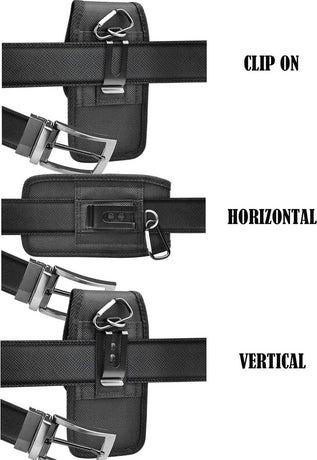 Waist bag - Fanny pack - Outdoor belt bag - Smartphone bag - Standing belt bag - Oxford cloth - black - 17.5*10*2.5cm - belt bag - Gift - Phone bag Men