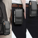 Waist bag - Fanny pack - Outdoor belt bag - Smartphone bag - Standing belt bag - Oxford cloth - black - 17.5*10*2.5cm - belt bag - Gift - Phone bag Men