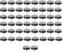 Felt Pads with Screw - Pack of 50 - Floor Protectors - Felt - Furniture Protectors - Anti-Scratch Furniture Coasters - Protective Felt - Round - Against Floor Scratches - Furniture Protection - Chair Leg Protectors - Under Furniture - 20 mm - Black