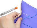 Needles with Eye Set - 9 pieces - 3 Sizes - Knitting Needles - Open Eye Needles - Large Eye Sewing Needles - Embroidery Thread Needle - Size 5.2 cm 6 cm 7 cm - Carbon Steel - Silver - for Handmade Yarn