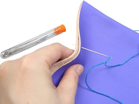 Needles with Eye Set - 9 pieces - 3 Sizes - Knitting Needles - Open Eye Needles - Large Eye Sewing Needles - Embroidery Thread Needle - Size 5.2 cm 6 cm 7 cm - Carbon Steel - Silver - for Handmade Yarn