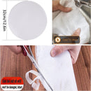 8 pieces Silicone Steam Mat - 32 cm - Reusable - Baking Mats - With Non-stick Coating - Steam Paper - For Dumplings, Buns, Dim Sum - Round - White