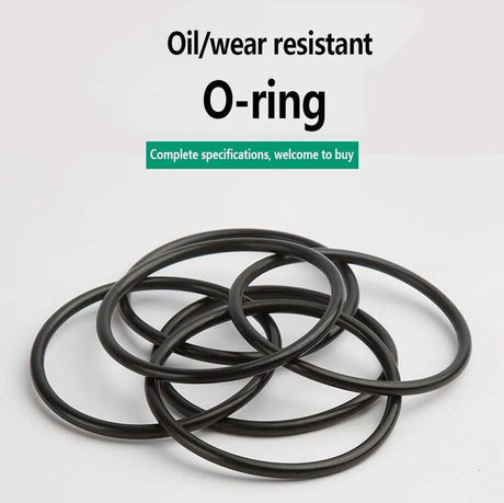 O-rings rubber rings - 225 pieces - 18 sizes - 6x2mm - with assortment box