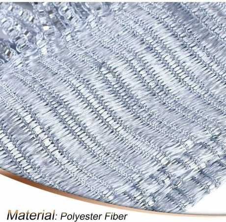 Fly screen curtain - Door curtain - Glitter mosquito net - Anti-fly door curtain - 100 x 200 cm - With silver thread - Polyester - white - Decorative curtain - Mosquito net