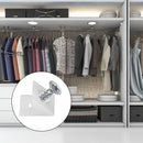 120 Pieces - Wedges - Screw Fastener - Cabinet Installation Kit - Drawer Back Supports - Drawer Repair Kit with Screws - Furniture Drawer Sagging Repair Mend Mending Wedges - Cabinet Shelf Support - Shelf Support - White