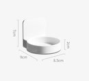 Cup holder - 2 pieces - Cup holder Bathroom - Wall mounted - Self-adhesive - Bathroom shelf - Bathroom rack - White - For placing soap dispensers, mouthwash cups, spice bottles, etc.