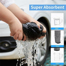 2 pieces - Microfiber cloth - drying towel - drying towel - Drying cloth - Cleaning towels - 40*40 cm - 600 g/m² - gray - Absorbent - for shower, bathroom and car washing